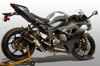 Tech 1 Carbon Fiber Slip On Exhaust - For 09-25 Kawasaki ZX6R