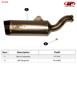 CE Titanium 3/4 Slip On Exhaust - For 18-20 KTM 790 Duke