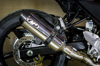 Standard Mount Full Exhaust w/ Stainless Muffler & Stainless Tubing - For 17-22 Suzuki SV650