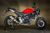 Standard Mount Full Exhaust w/ Titanium Muffler & Stainless Tubing - For 17-22 Suzuki SV650