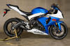 Black GP Slip On Exhaust - For 09-11 Suzuki GSXR1000