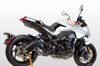 GP19 Full Exhaust - Black Muffler w/ Stainless Steel Head Pipes - For 16-23 Suzuki GSXS1000 & 2020 Suzuki Katana