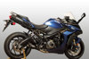 GP19 Full Exhaust - Black Muffler w/ Stainless Steel Head Pipes - For 16-23 Suzuki GSXS1000 & 2020 Suzuki Katana