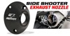 Side Shooter Spark Arrestor Exhaust End Cap - Black - For 12-23 KX450 & 13-24 KX250