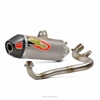 T-6 Aluminum & Stainless Steel Full Exhaust - For 17-20 Honda Grom MSX125