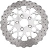 10 Button Contour Floating Rear Brake Rotor - Polished Center