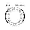 Rear Organic Brake Shoes For 81-83 XJ550 Seca, 80-83 XS400 - Also Fits 96-04 350/400 Kodiak & 98-01 660 Grizzly