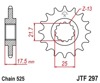 Steel Front Sprocket w/ Rubber Damper - 15 Teeth - New JT!