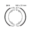 Front Organic Brake Shoes - For 72-76 XL250, 74-76 MT250, 1976 Elsinore 250