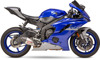 AT2 Street Slip On Exhaust - SS/CF Works - For 06-20 Yamaha YZF R6