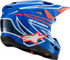 SM3 Youth Wurx Helmet Blue/Red/White/Black YL For Youth - Youth Large SM3 helmet for MX and off-road