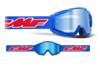 FMF Youth Powerbomb Goggles Rocket Blue w/ Mirror Blue Lens