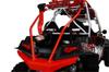 Dragonfire Rocksolid Back Bone Bars - Red - For Polaris Rzr4 900 Xp