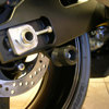 Black Swing Arm Spools - For 13-17 Kawasaki ZX6R