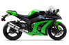 Black Series Hi-Mount M2 Titanium 3/4 Slip On Exhaust - For 11-15 Kawasaki ZX10R