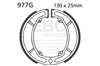 Grooved Organic Brake Shoes - For 86-88 Cagiva WMX125 WMX250