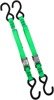 Green Classic Tie-Downs 66"x1" Pair - 1200lbs, Cam Buckle