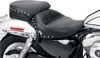 Vintage Concho Studded Vinyl Solo Seat - Black - For 04-20 Harley XL XR