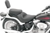 Smooth Vinyl 2-Up Seat - For 06-17 Wide-Tire Softail