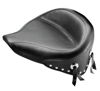 Wide Concho Skirt Studded Vinyl Solo Seat - For 00-15 Harley Softail