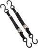 Black Classic Tie-Downs 66"x1" Pair - 1200lbs, Cam Buckle