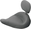 Plain Vinyl Solo Seat w/Backrest - For 09-15 Police FLHTP Electra Glide