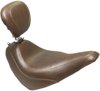 Tripper Diamond Wide w/Backrest Brown Solo Seat - For 18-19 HD FXBB