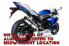 Titanium 3/4 Slip On Exhaust - For 09-11 Suzuki GSXR1000