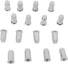 16/PK 3/8"-24 FLAT BASE CHROME LUG NUTS