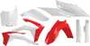 Full Plastic Kit - White/Red - For 13-16 Honda CRF450R 14-17 CRF250R