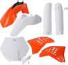 Full Plastic Kit - White/Orange Original 12 - For 09-11 KTM 65 SX