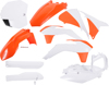 Full Plastic Kit - White/Orange - Fits Many 15-17 KTM 125-450