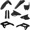 Full Plastic Kit - Black - for 21-23 Honda CRF250RX/450RX