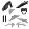 Full Plastic Kit - Gray/Black - Fits Many 20-23 KTM 150-500