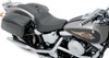 Smooth Solo Seat Black Low 1-1/2" - For 84-99 Harley Softail