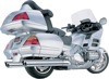 Slip On Exhaust w/Scalloped Tip - For 01-10 Honda GL1800