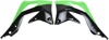 Radiator Shrouds - Green/Black - For 12-15 Kawasaki KX450F