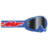 FMF Powerbomb Sand / Desert Goggles Rocket Blue w/ Smoke Lens