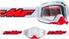 FMF PowerBomb Goggles Rocket White Clear Lens