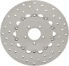 Solid Drilled Front Brake Rotor 300mm - For 06-10 Harley Dyna