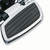 Swept Passenger Floorboards Chrome/Black - For 07-15 Yamaha XVS1300 V-Star