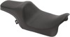 Predator Smooth Vinyl 2-Up Seat - Black - For 08-20 Harley FLH FLT