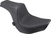 Predator Smooth Vinyl 2-Up Seat Black Foam - For 18-20 Harley FXBR