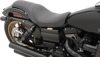 Predator Smooth Leather 2-Up Seat Black Low 3/4" - For 06-17 HD Dyna