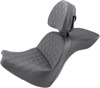 Explorer Touring Lattice 2-Up Seat Black w/Backrest - For 18-20 FXBR/S