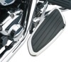 Swept Driver Floorboards Chrome/Black - For Shadow Aero Spirit Phantom