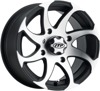 Twister Wheel Machined Left 4/110 14X7 5+2