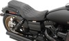 Predator Diamond SR Leather 2-Up Seat - Black - For 06-17 Harley Dyna