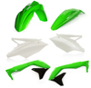 Plastic Kit - Original '18 Color - Green, White, Black - For 2018 Kawasaki KX450F