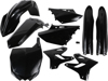 Full Plastic Kit - Black - For 15-21 Yamaha YZ125/250